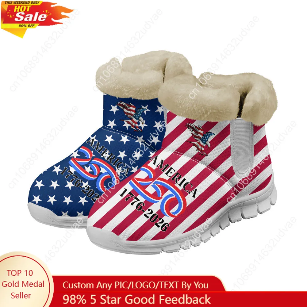 Men Shoes Sneakers - America 250th Anniversary 1776-2026 Plush Shoes