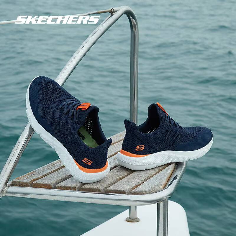 Men'S Shoes Navy Blue - ALL SEASONS Skechers Mens New Navy