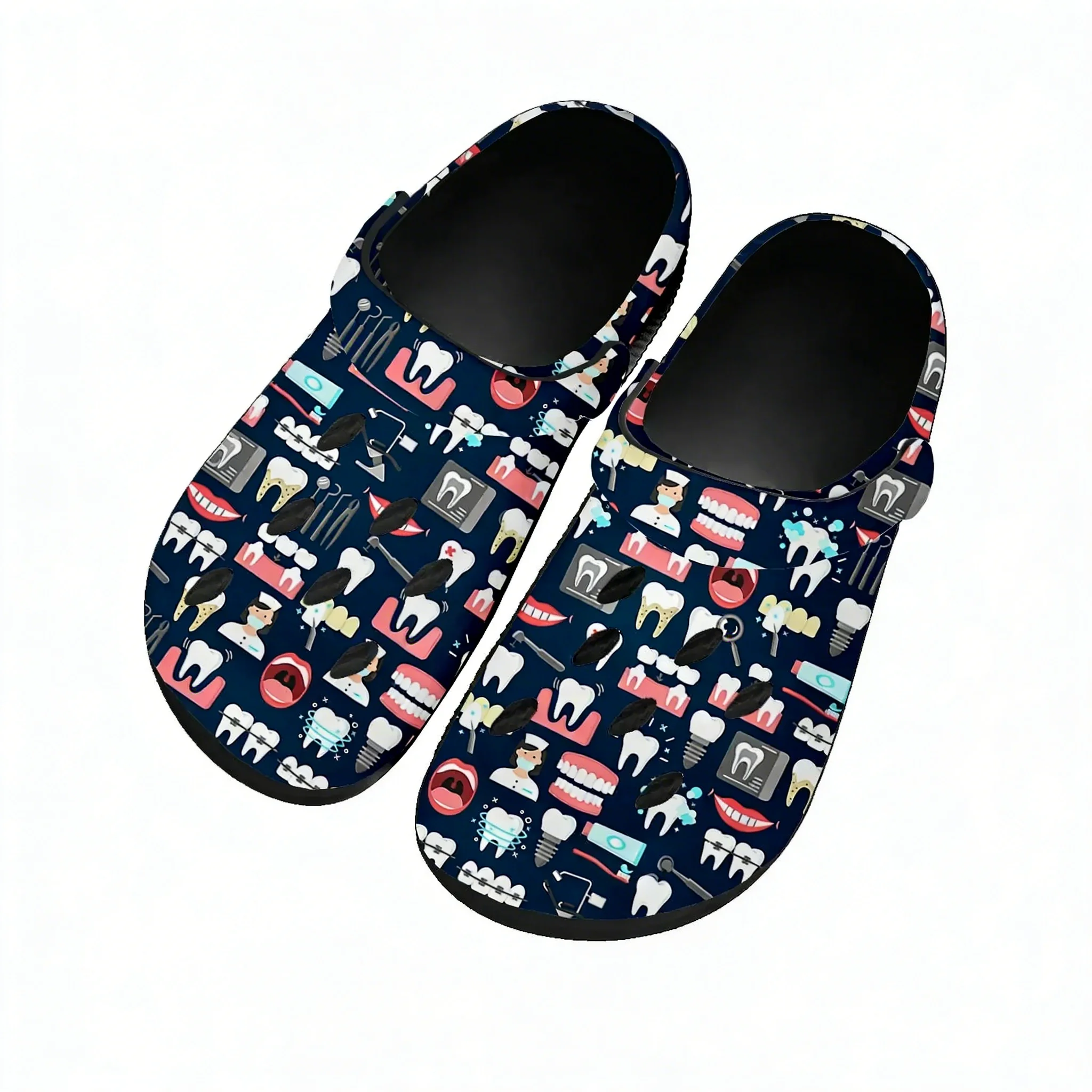 Men'S Shoes In Style - Tooth Dentist Cartoon Pattern Water Shoes