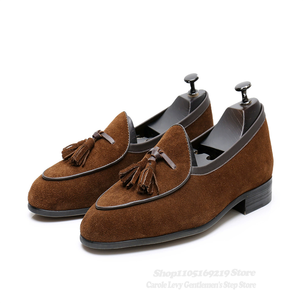Tassel Decor Men Loafers Navy  - Men'S Shoes Navy Blue 评论和价格