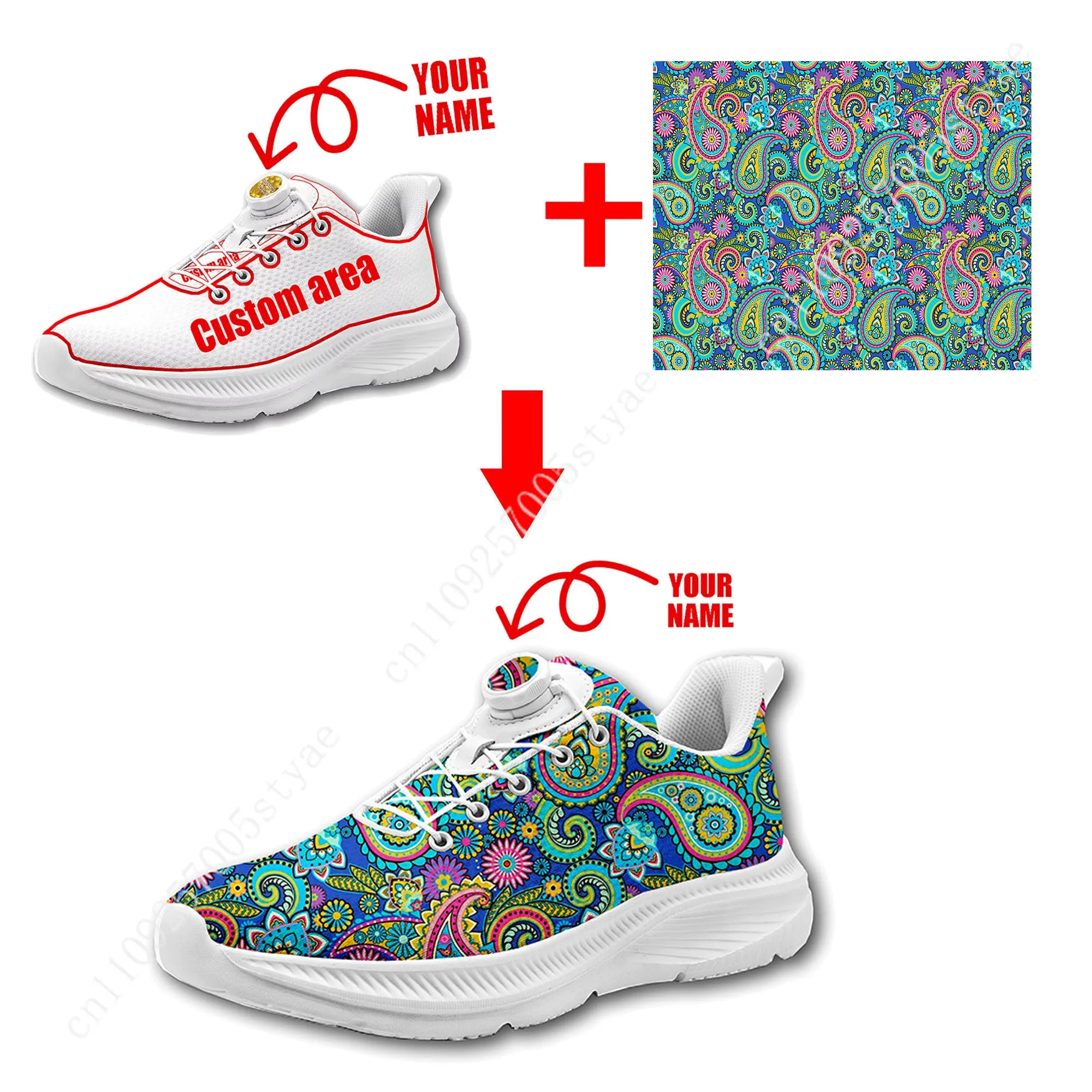 Bohemian Mandala Floral Print  - Men Shoes Sneakers 评论和价格