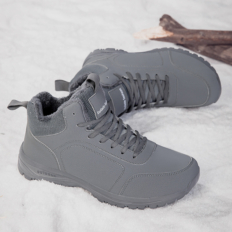 Winter Men's Boots Warm Plush  - Men Shoes Office 评论和价格