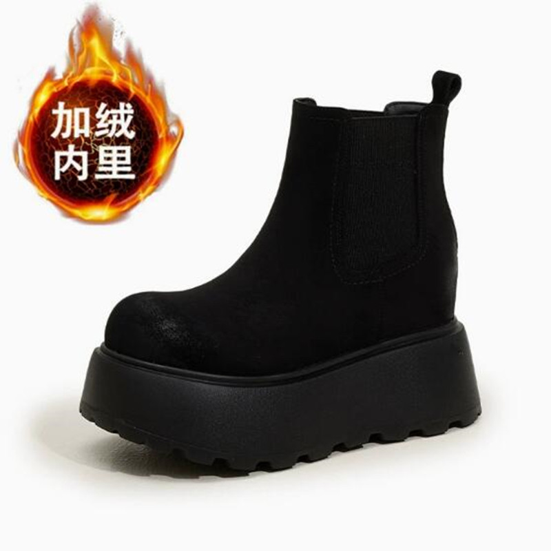 Luxury Suede Cow Genuine Leath - Chelsea Boots Suede 评论和价格