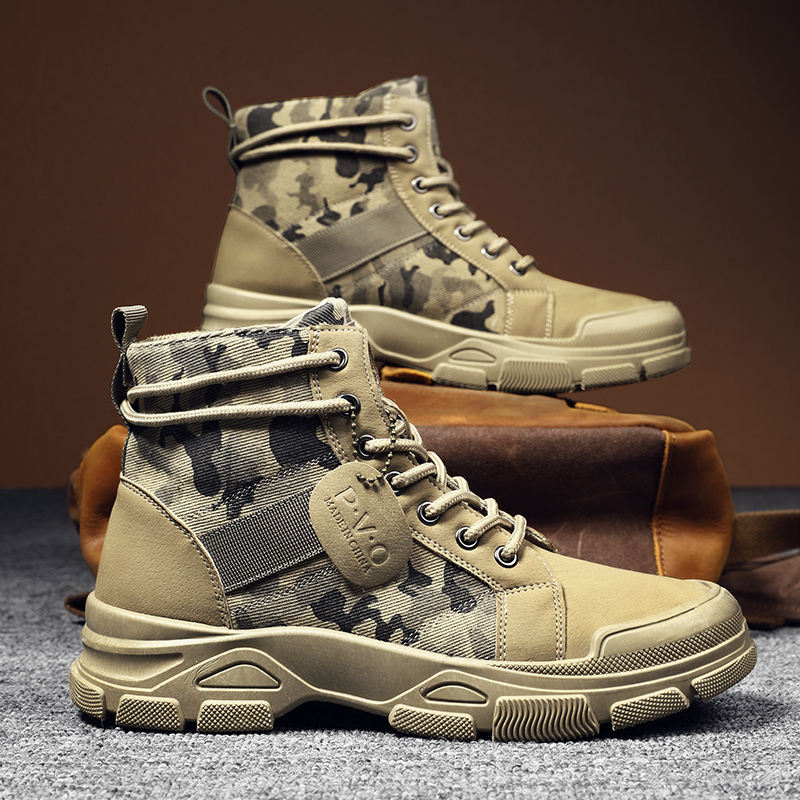 High-Top Boots for Men Autumn  - Men Shoes Office 评论和价格