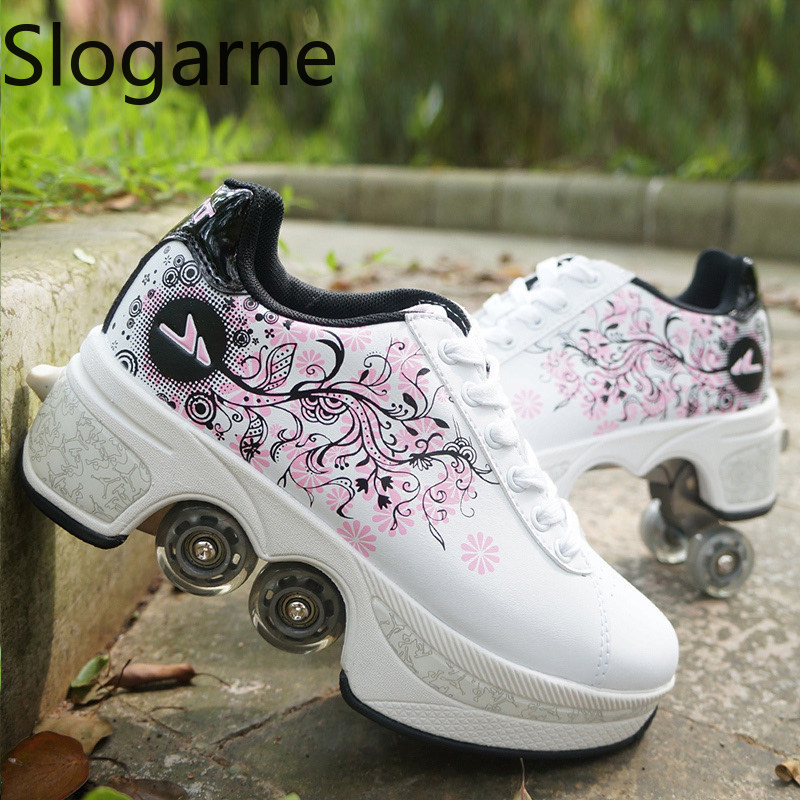 Women 4 Wheels Deformation Rol - Men'S Shoes For Running 评论和价格