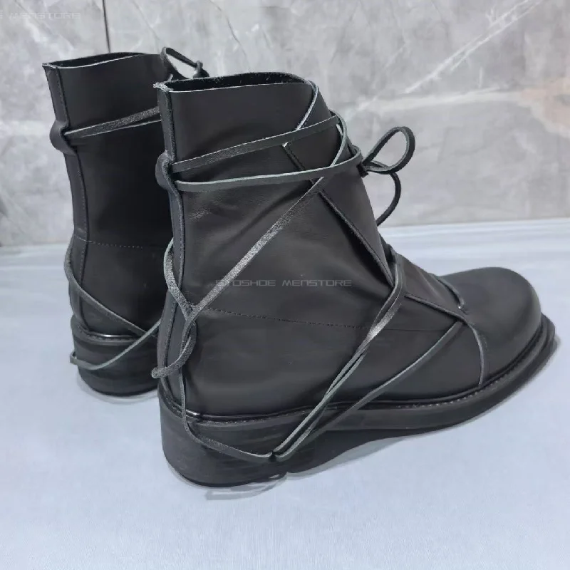 Black Genuine Leather Square T - Chelsea Boots Suede 评论和价格
