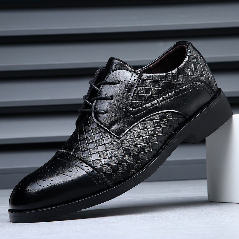 Mens Navy Blue Woven Pattern C - Men'S Shoes Navy Blue 评论和价格