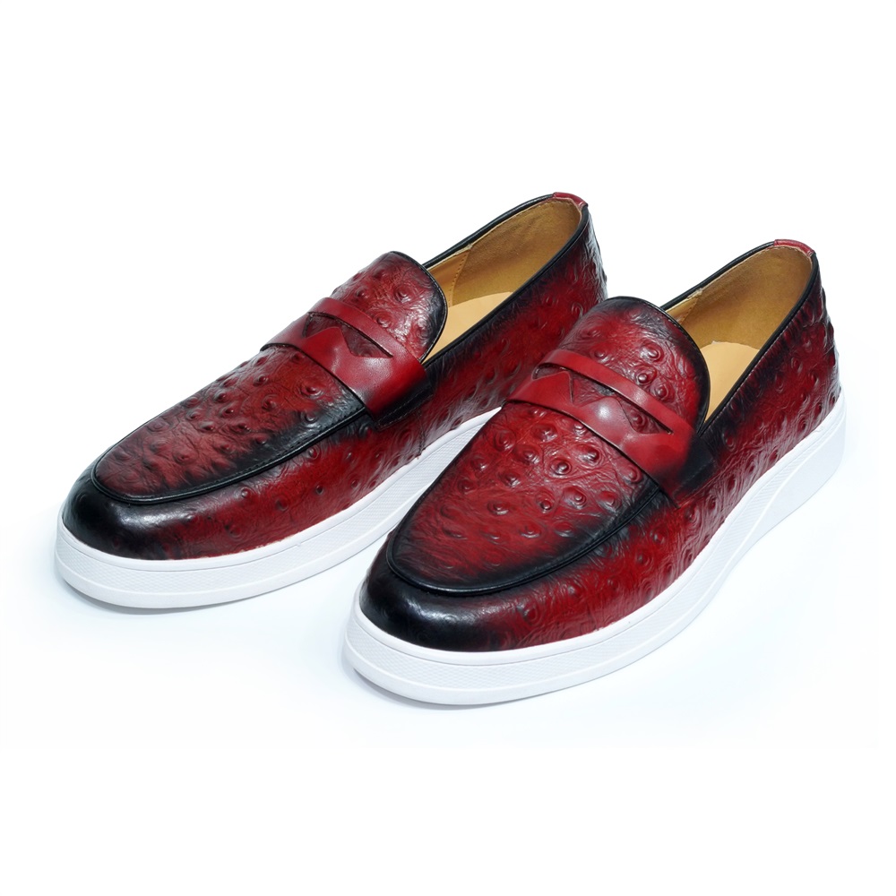 Fashion Genuine Leather Casual - Men'S Shoes Navy Blue 评论和价格