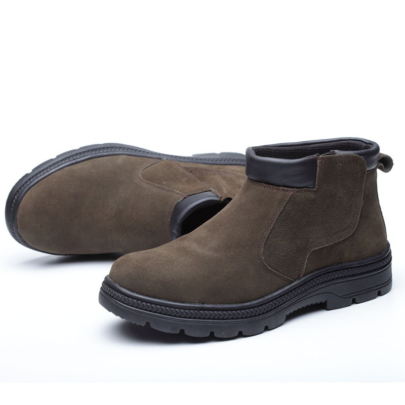 men casual safety boots cow su - Chelsea Boots Suede 评论和价格
