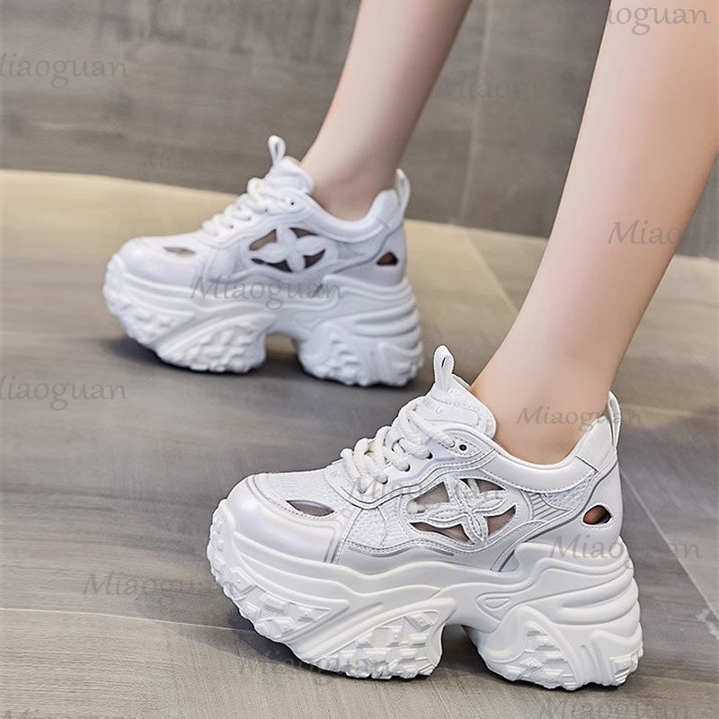 Women Fashion 7CM Platform Sne - Mesh Trainer Breathable 评论和价格