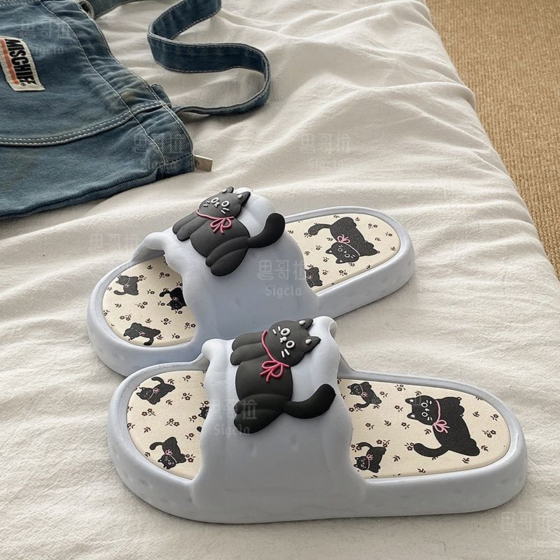 Printting Cute Bear Women Slip - Men'S Shoes In Style 评论和价格