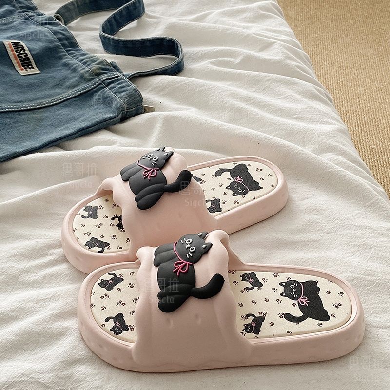 Printting Cute Bear Women Slip - Men'S Shoes In Style 评论和价格