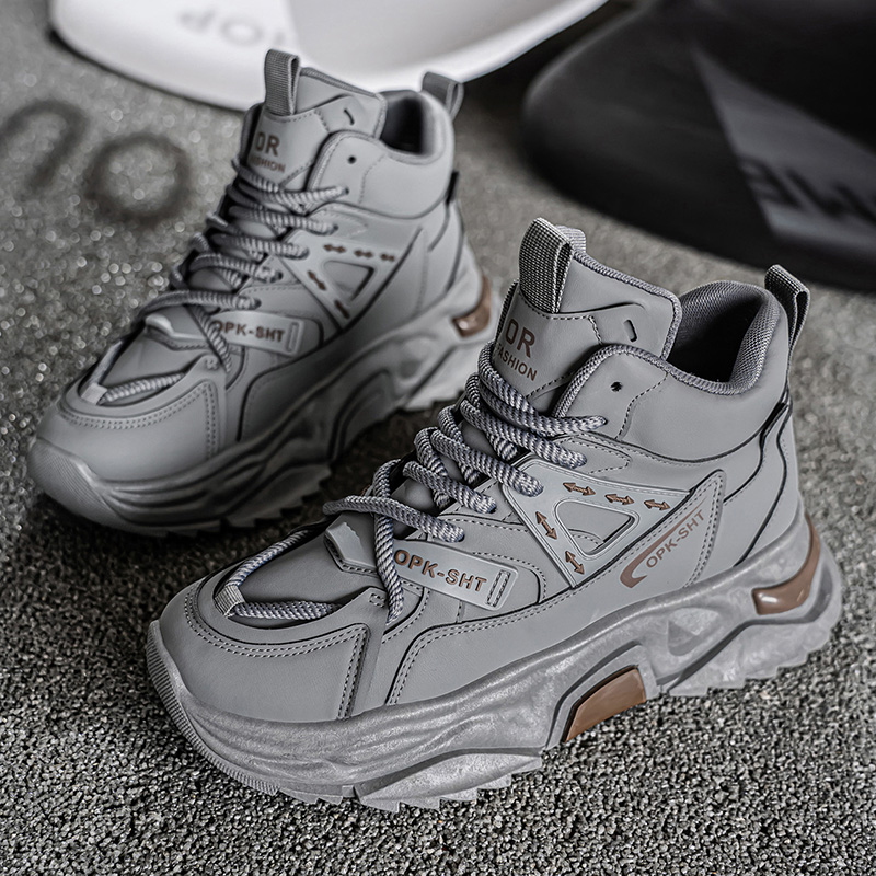 High Top Breathable Anti Slip  - Men'S Shoes For Running 评论和价格