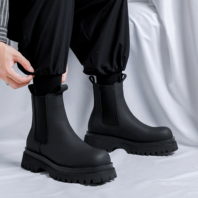 2026 Platform Black High Top B - Chelsea Boots Suede 评论和价格