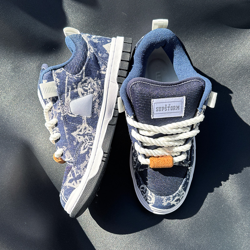 New Style Navy Blue Printed Lo - Men'S Shoes Navy Blue 评论和价格