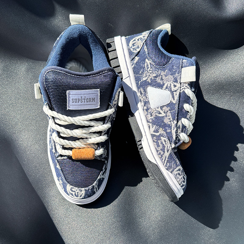 New Style Navy Blue Printed Lo - Men'S Shoes Navy Blue 评论和价格