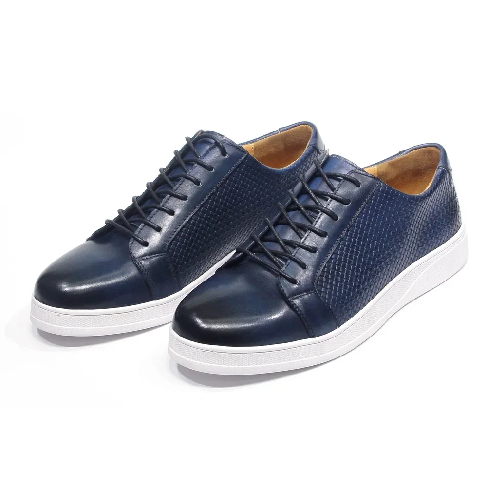 Men's European Style Genuine L - Men'S Shoes Navy Blue 评论和价格