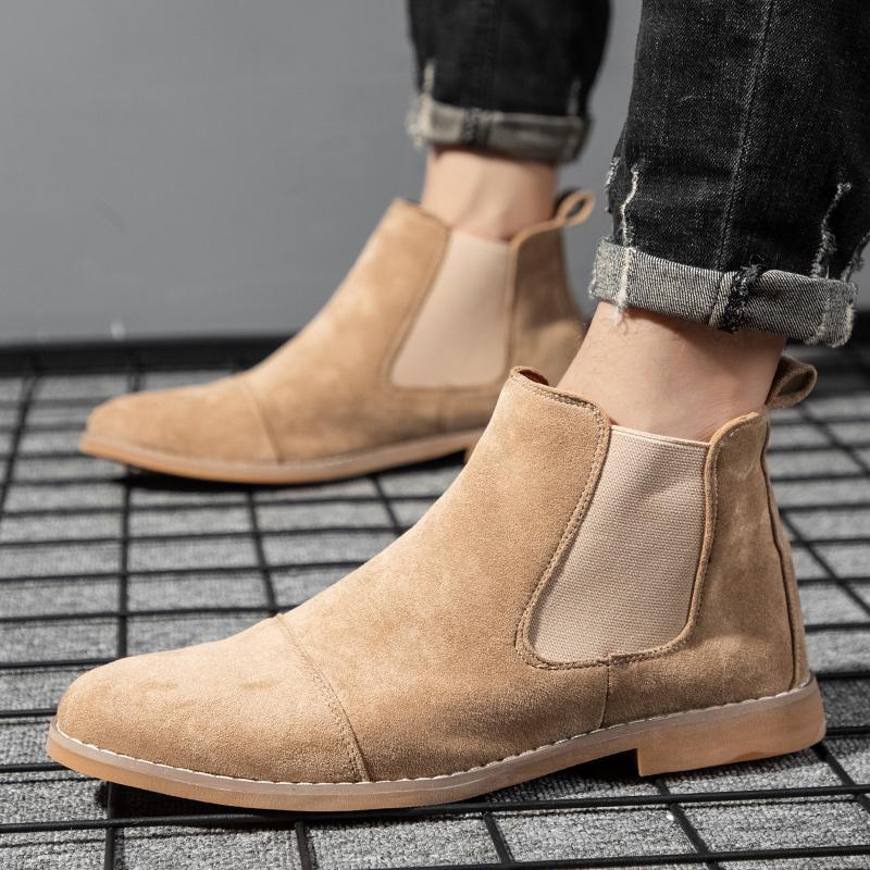 Men Chelsea Boots Suede Leathe - Chelsea Boots Suede 评论和价格