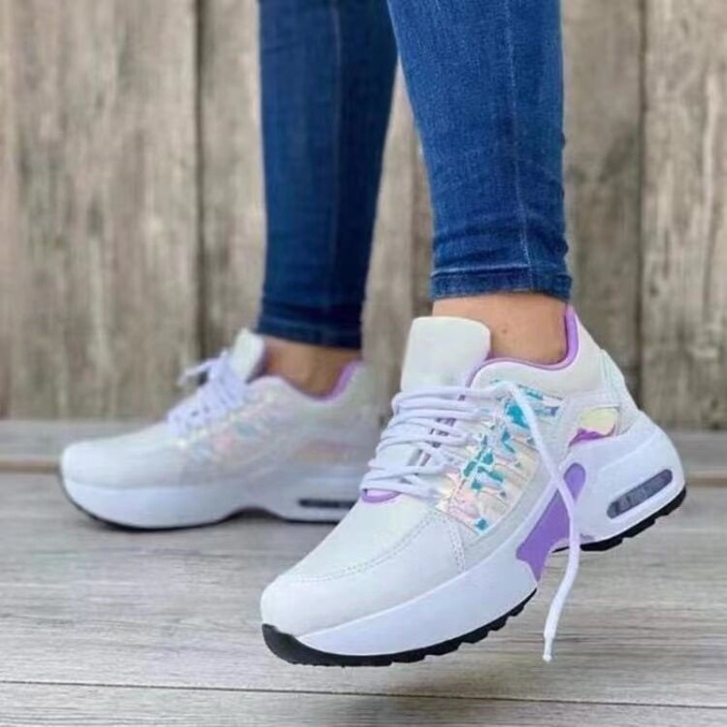 Womens Fashion Sneaker Platfor - Mesh Trainer Breathable 评论和价格