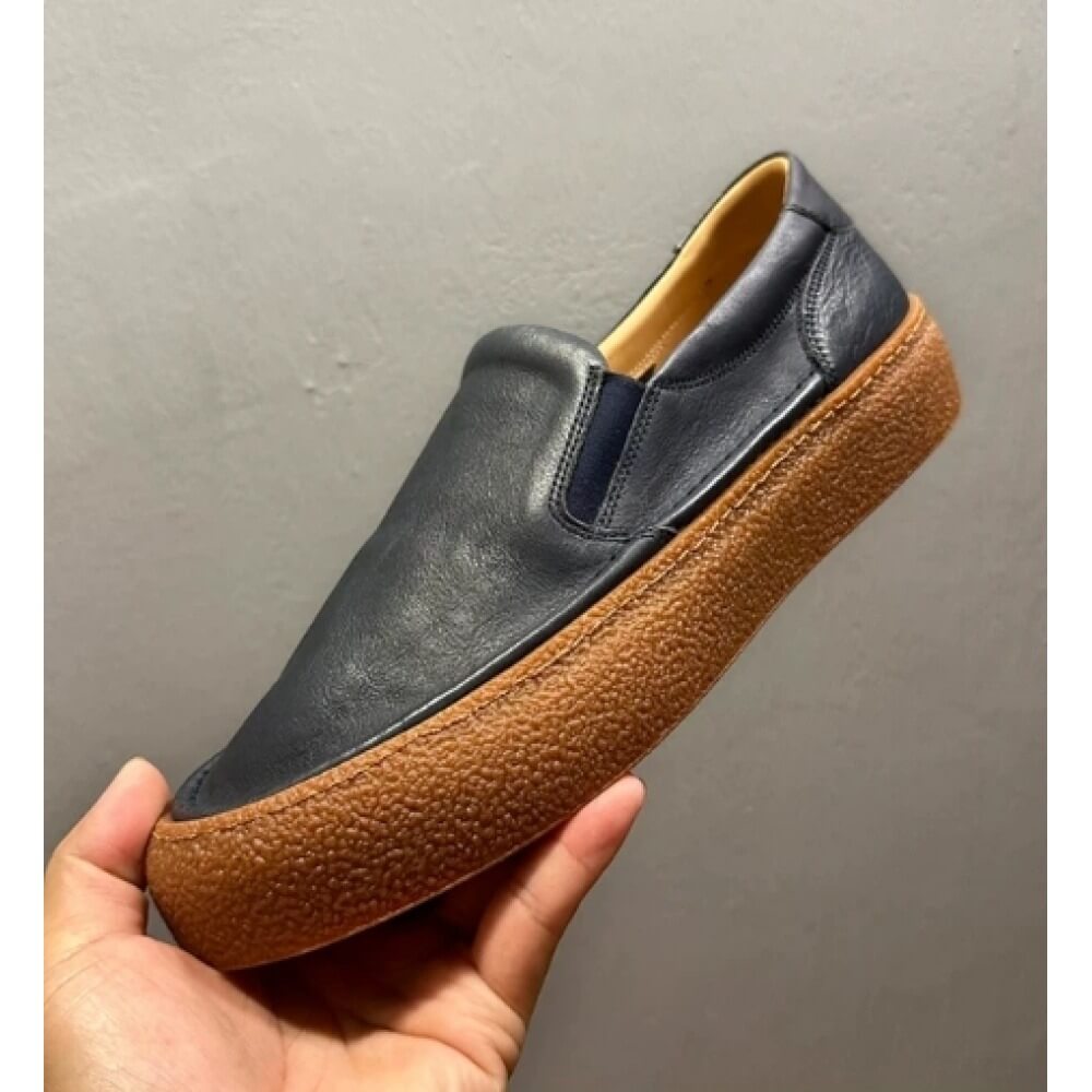 Navy Blue Leather  Loafers, wi - Men'S Shoes Navy Blue 评论和价格