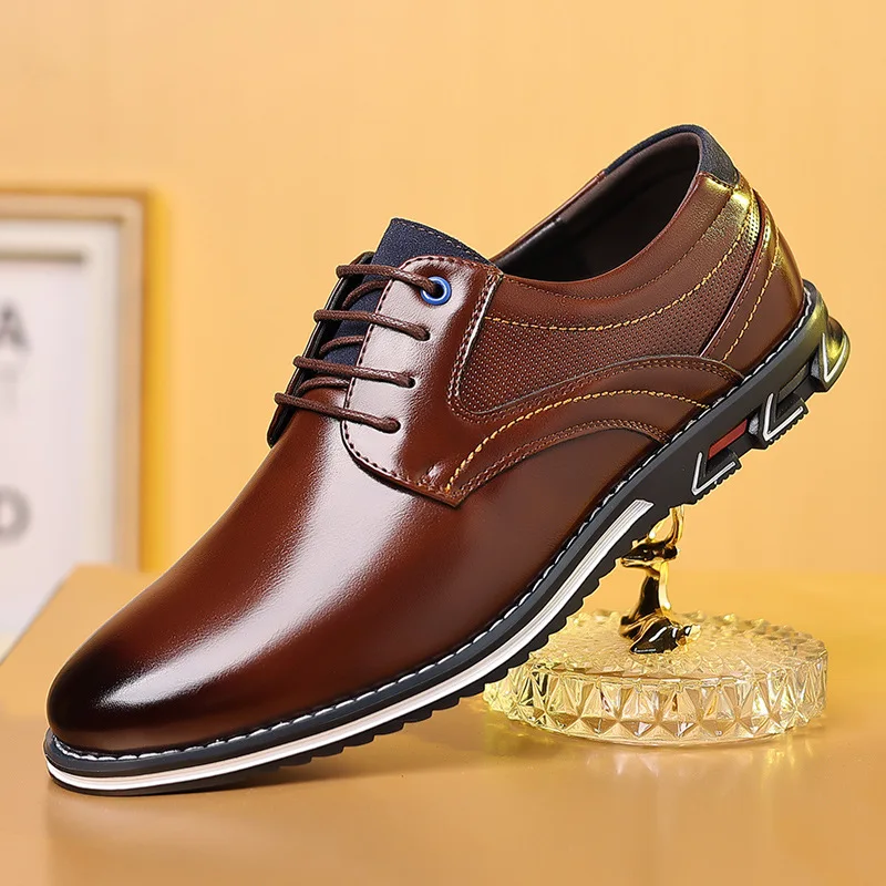 Retro Men Business Leather Sho - Men Shoes Official 评论和价格