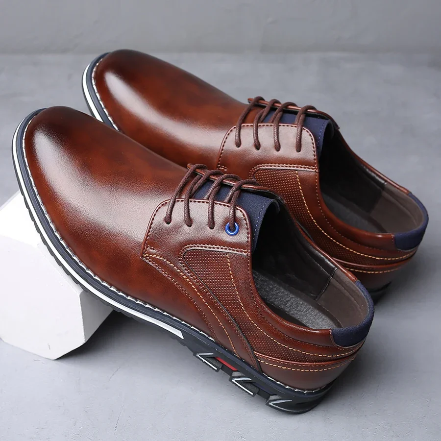 Retro Men Business Leather Sho - Men Shoes Official 评论和价格